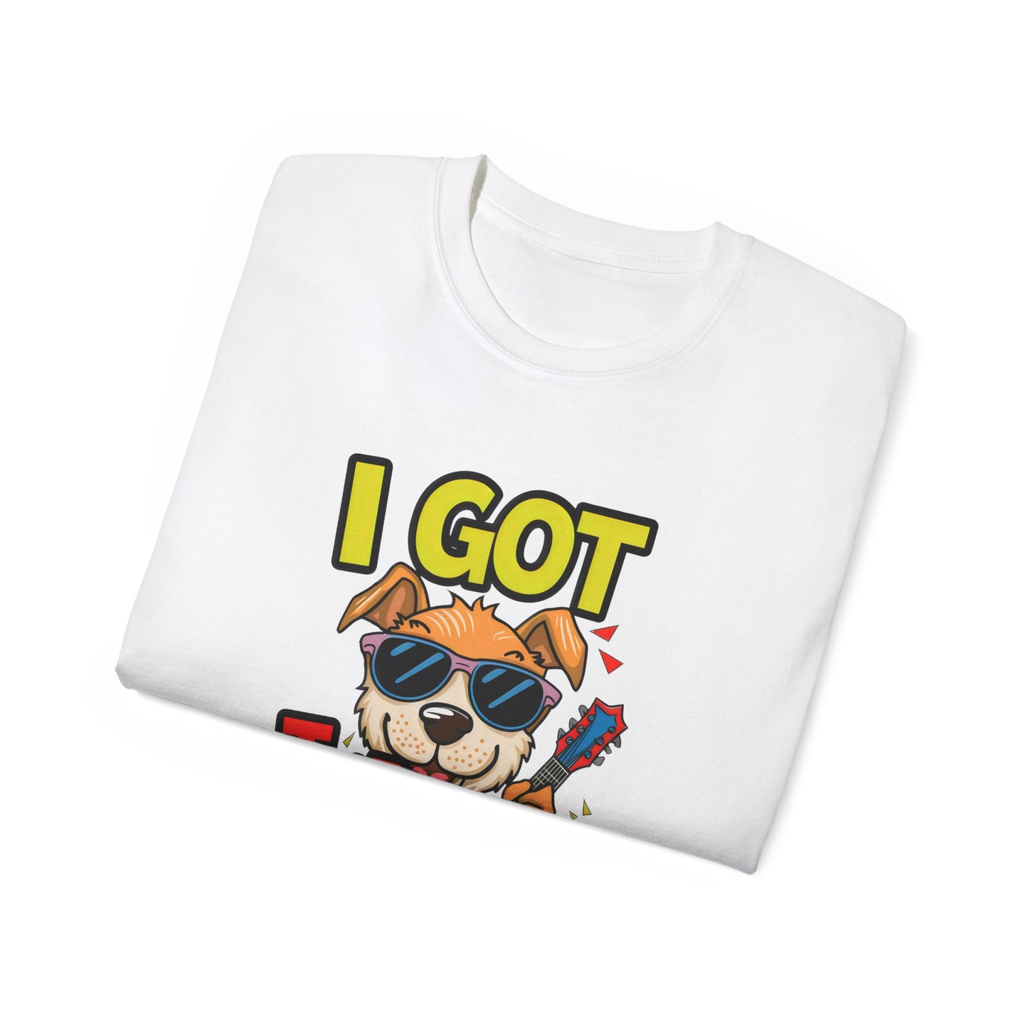 Cute Funny Dog Cartoon I Got That Dog in Me Meme Unisex Organic T-Shirt