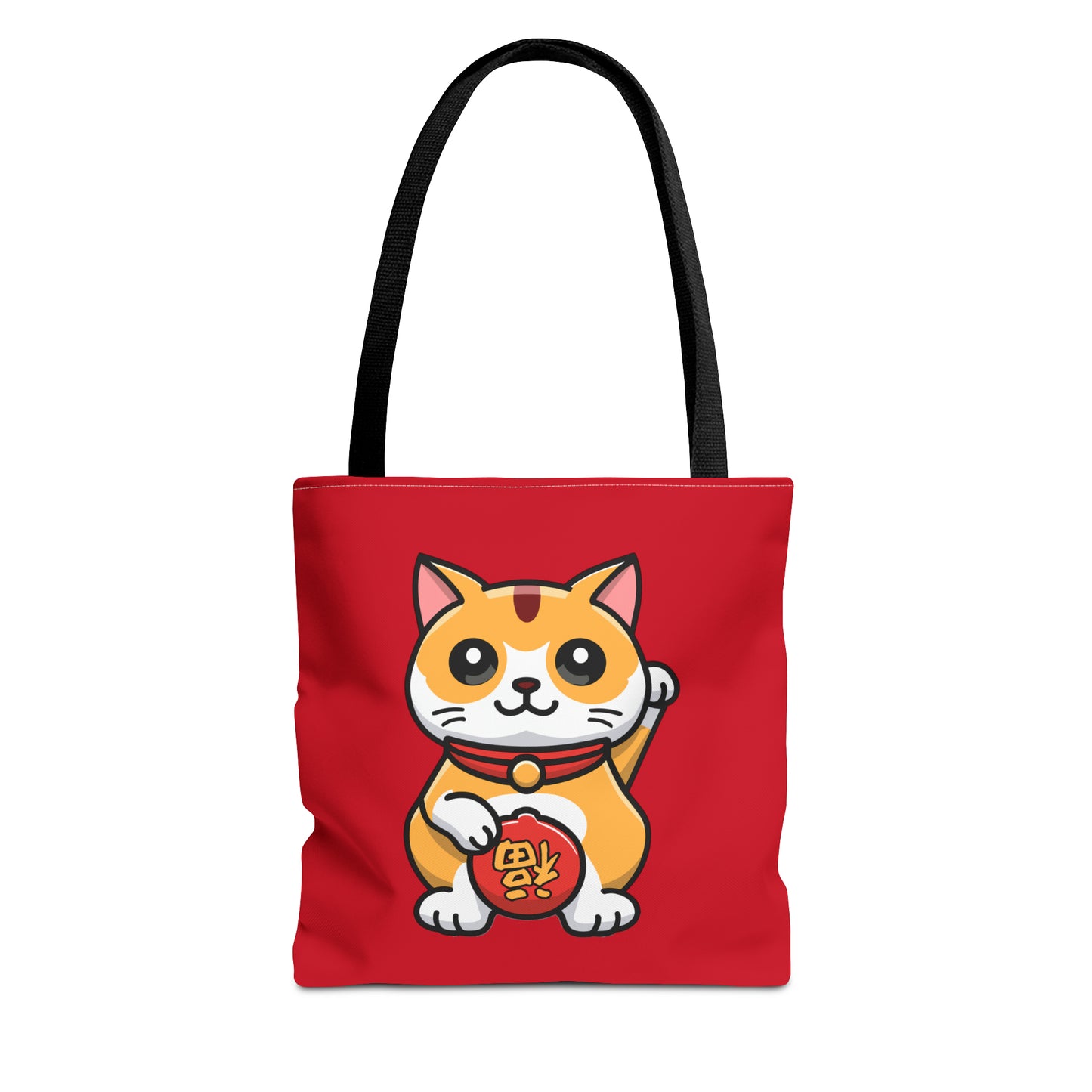 Cute Japanese Lucky Cat Cartoon Chinese New Year Tote Bag