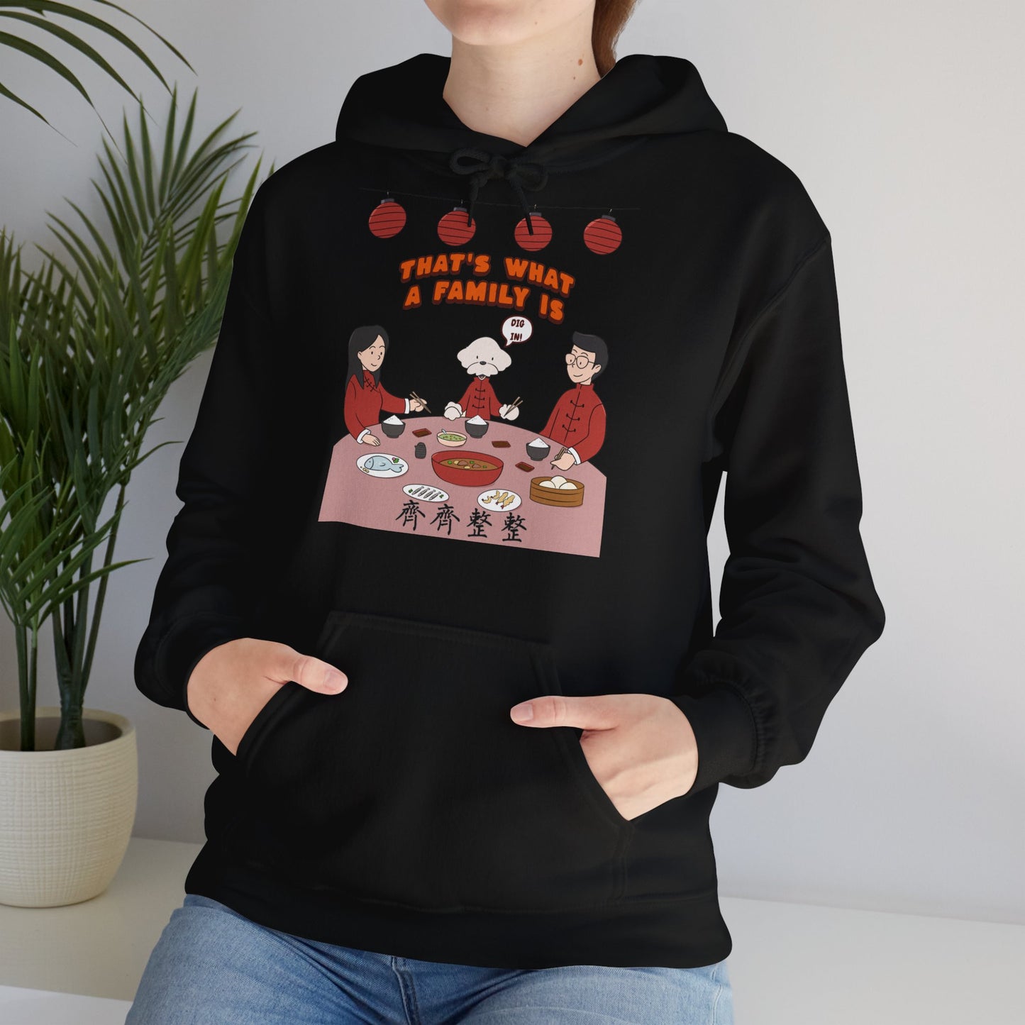 Cheeky Bichon Cute Dog Cartoon Chinese New Year Unisex Hooded Sweatshirt