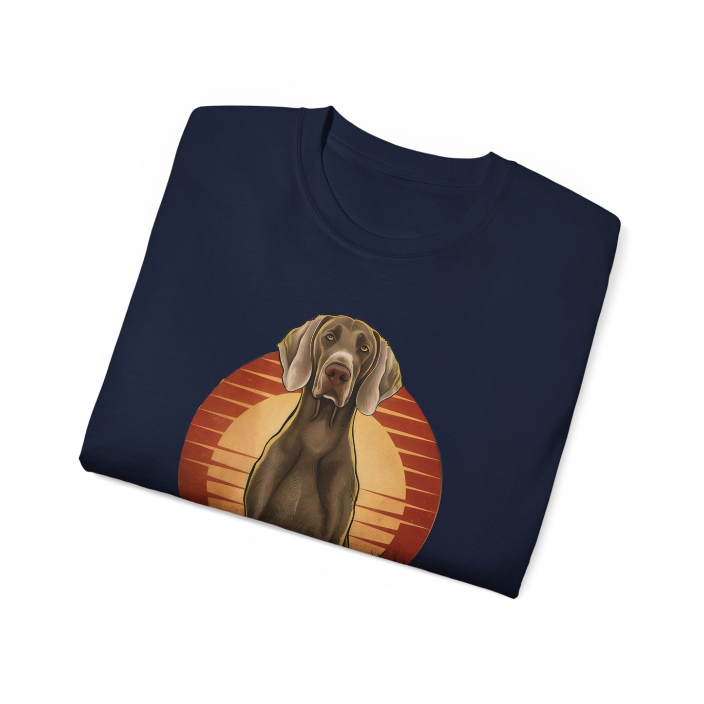 Cute Cartoon Weimaraner Dad Organic T-Shirt