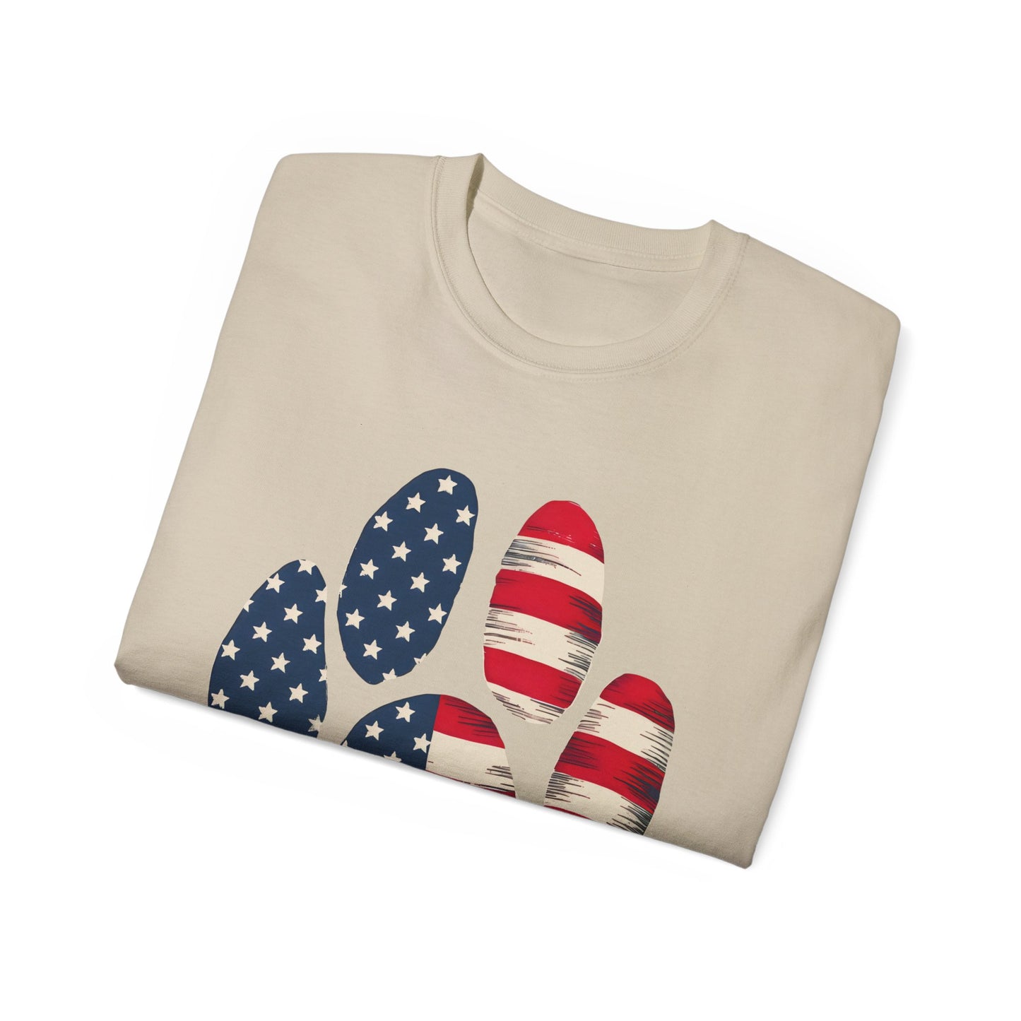 Paw Print Fourth of July Organic T-Shirt