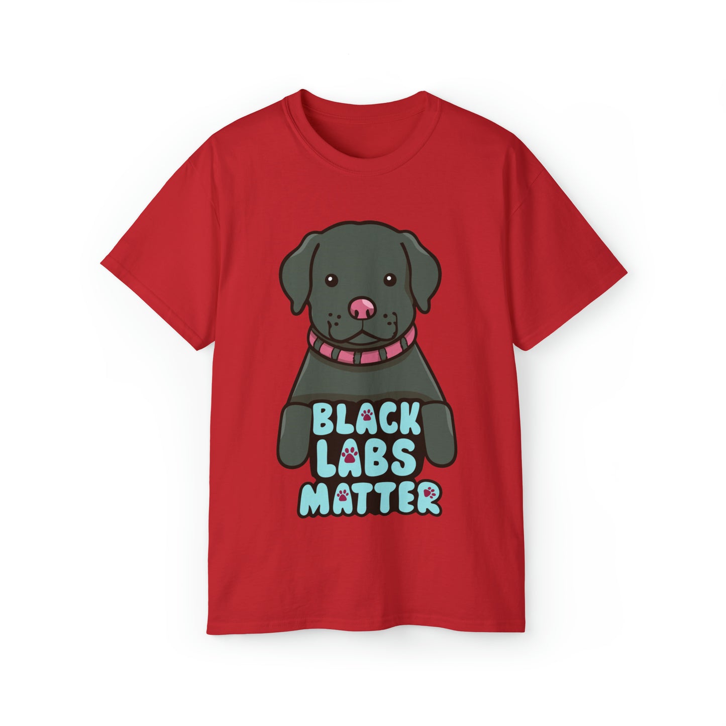 Cute Black Labs Matter Unisex Organic T-Shirt