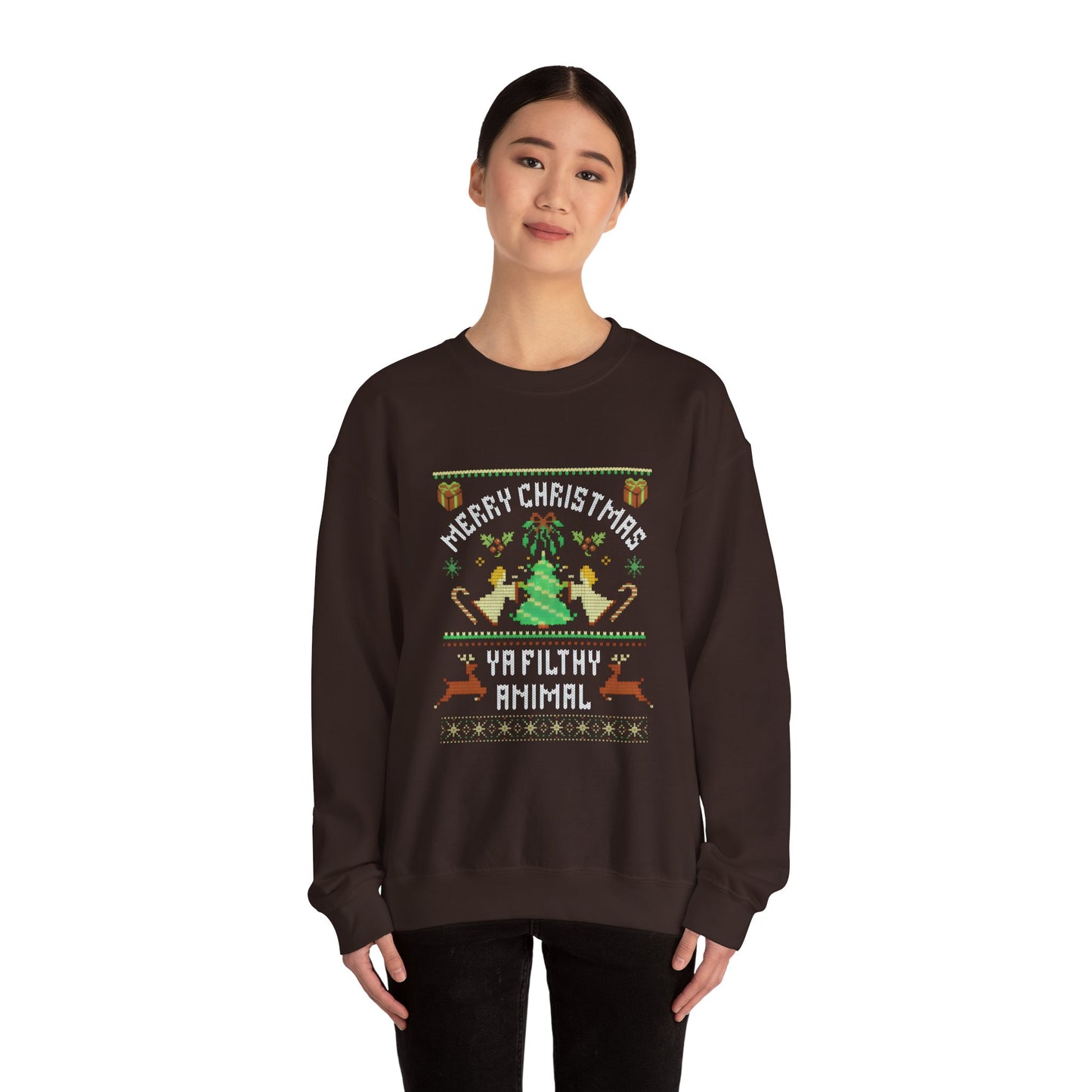 Merry Christmas Ya Filthy Animal Sweatshirt