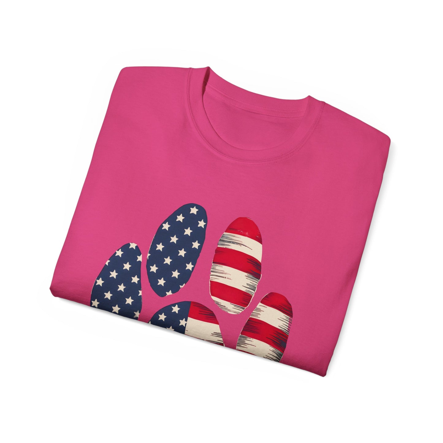 Paw Print Fourth of July Organic T-Shirt