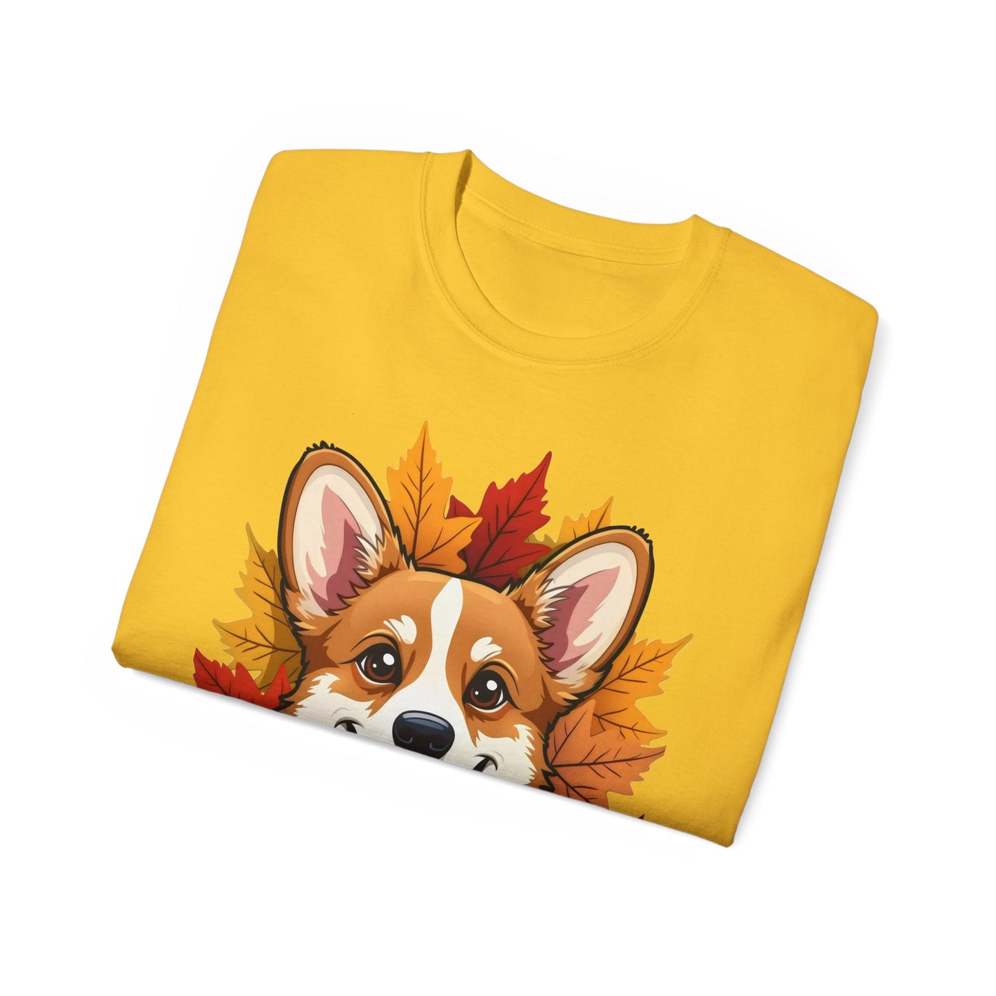 Cute Dog Cartoon Corgi Fall Tee