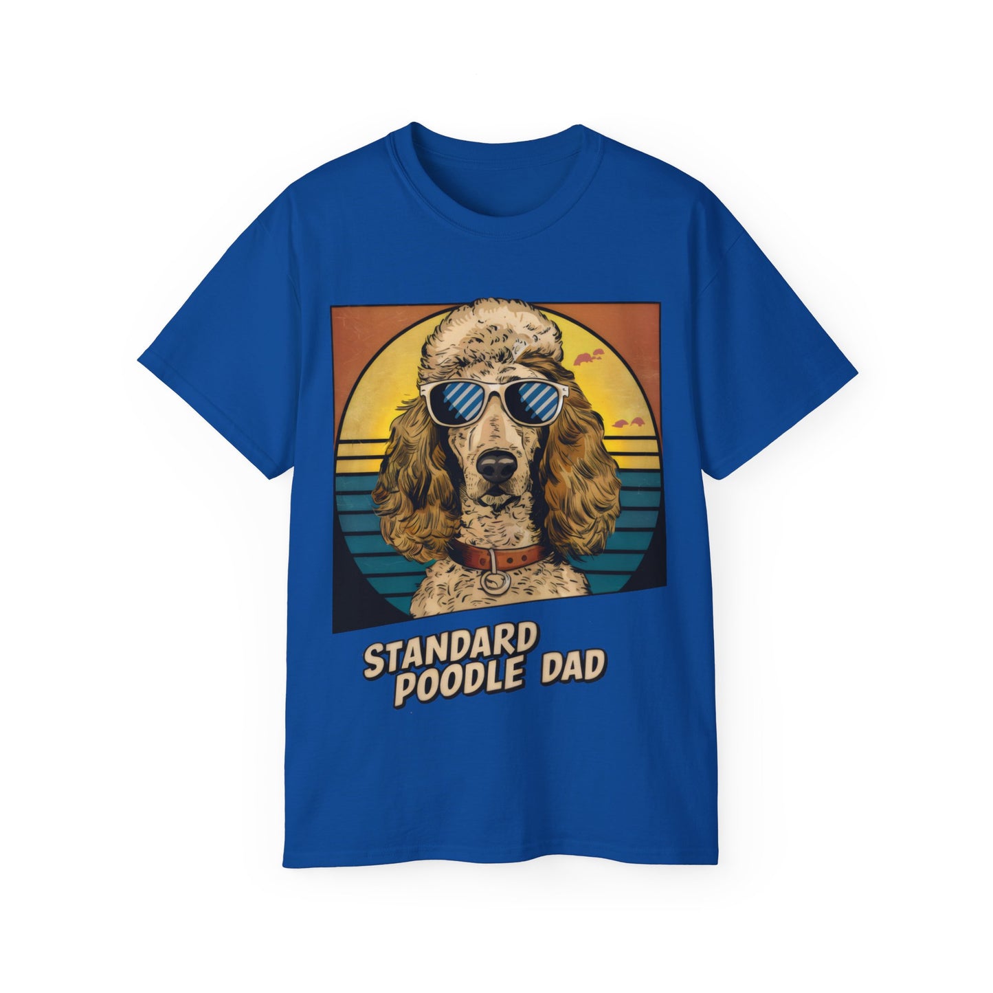 Cute Cartoon Standard Poodle Dad Organic T-Shirt