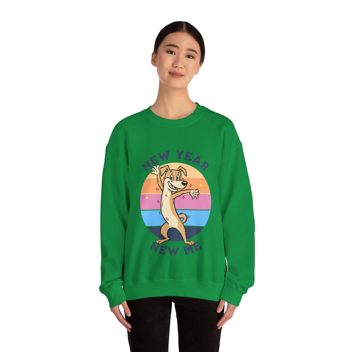 Cute Funny New Year New Me Unisex Crewneck Sweatshirt