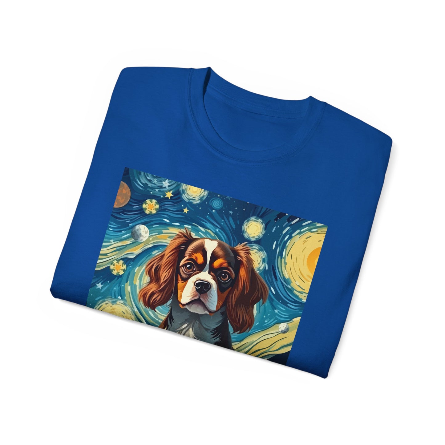 Starry Night Cavalier King Charles Spaniel Organic Tee