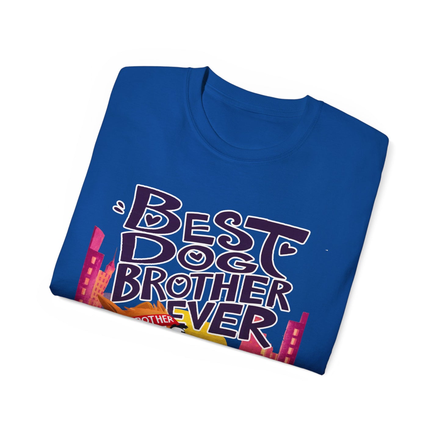 Cute Cartoon Meme Best Dog Brother Ever Organic T-Shirt