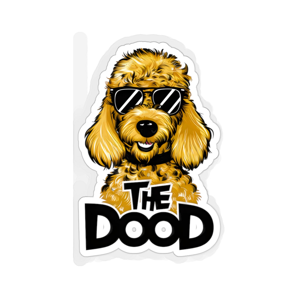 Cute Funny Dog Cartoon The Dood Kiss-cut Stickers