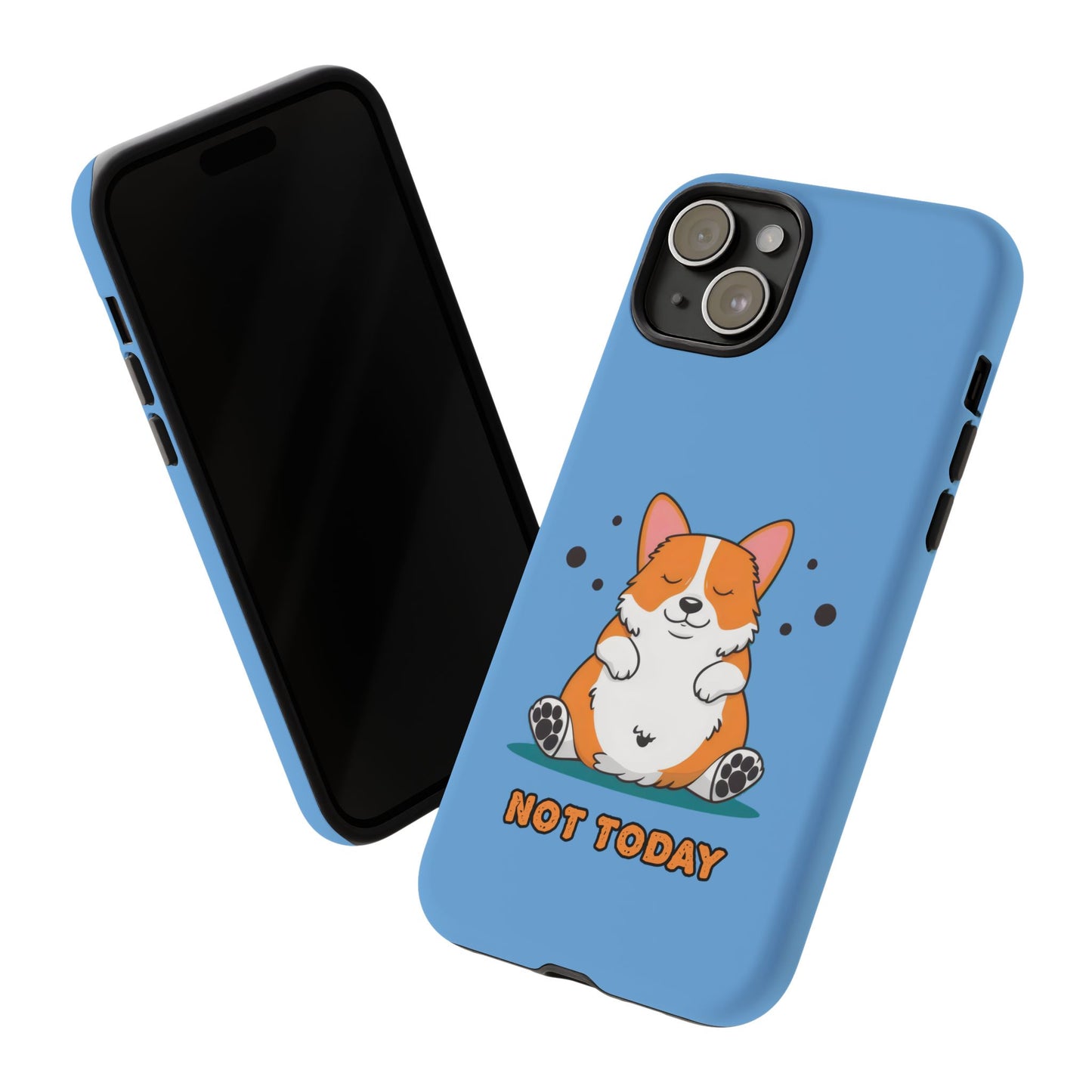 Cute Funny Corgi Dog Not Today Meme iPhone Tough Cases