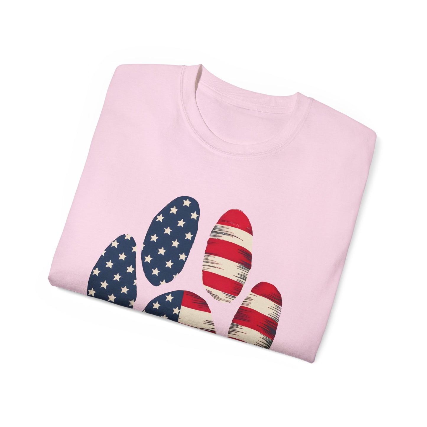 Paw Print Fourth of July Organic T-Shirt