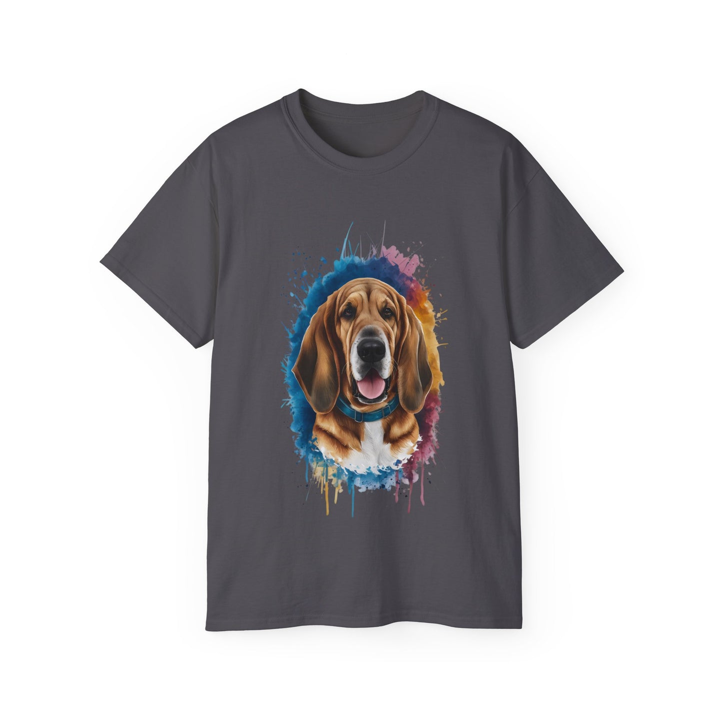 Cute Watercolour Bloodhound Dog Lover Organic T-Shirt