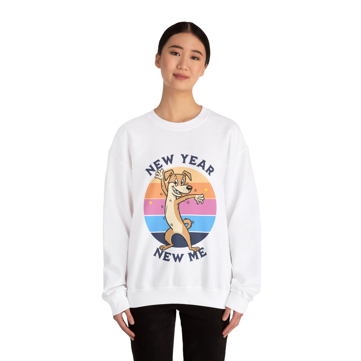 Cute Funny New Year New Me Unisex Crewneck Sweatshirt