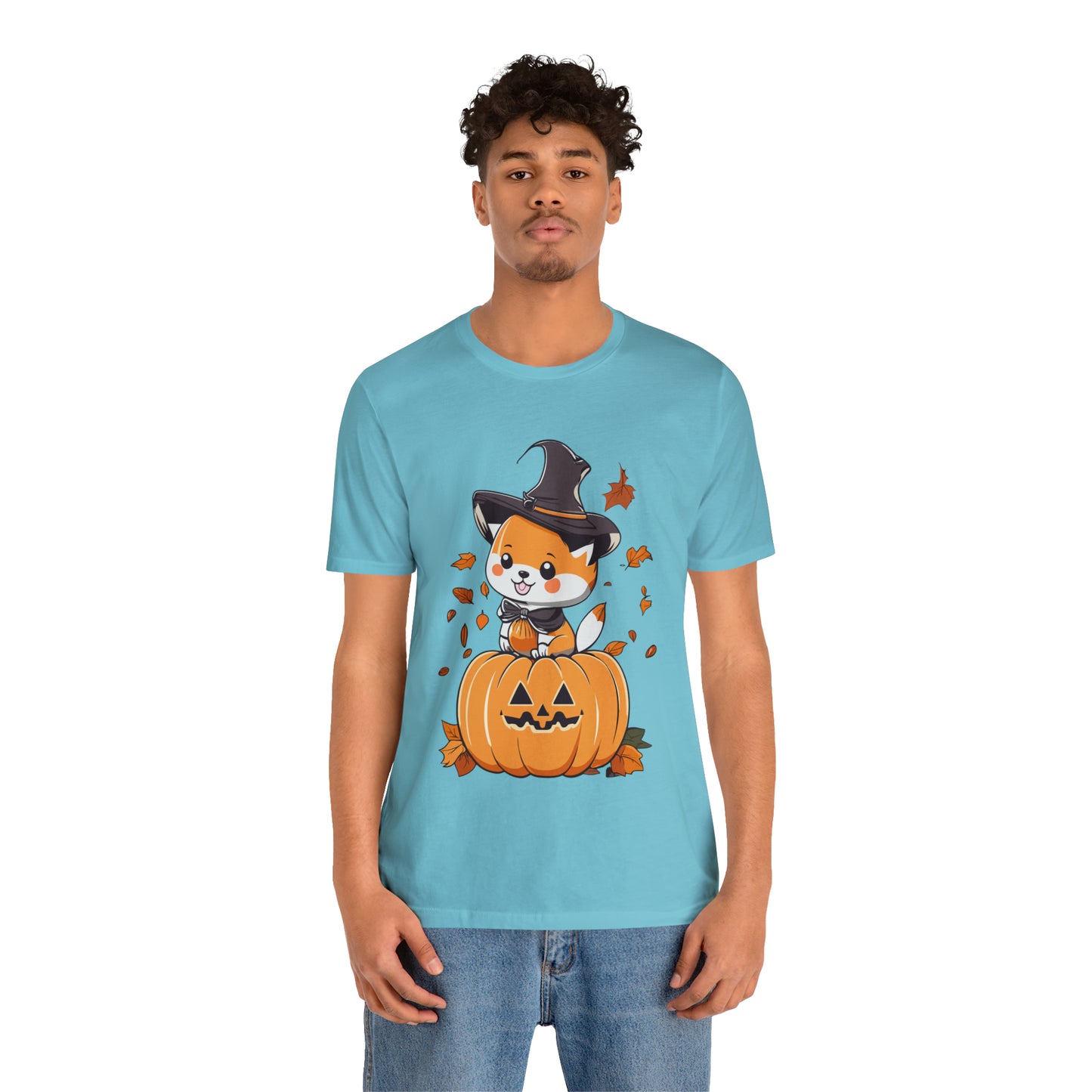 Cute Shiba Pumpkin Unisex Jersey Short Sleeve Tee