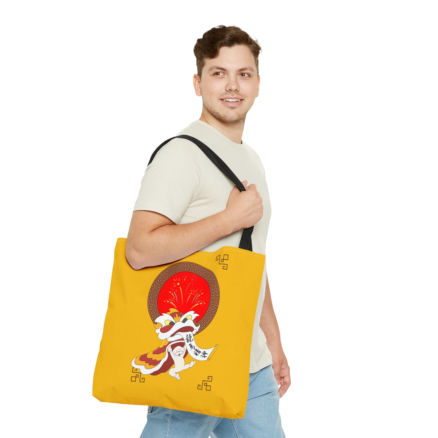 Cheeky Bichon Cute Funny Chinese New Year Tote Bag