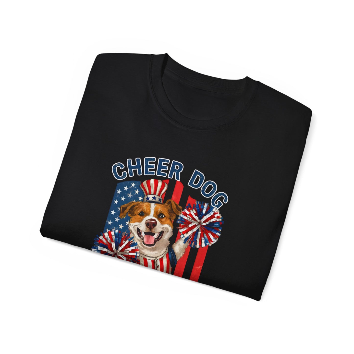 Cute Cartoon Cheer Dog Dad Organic T-Shirt