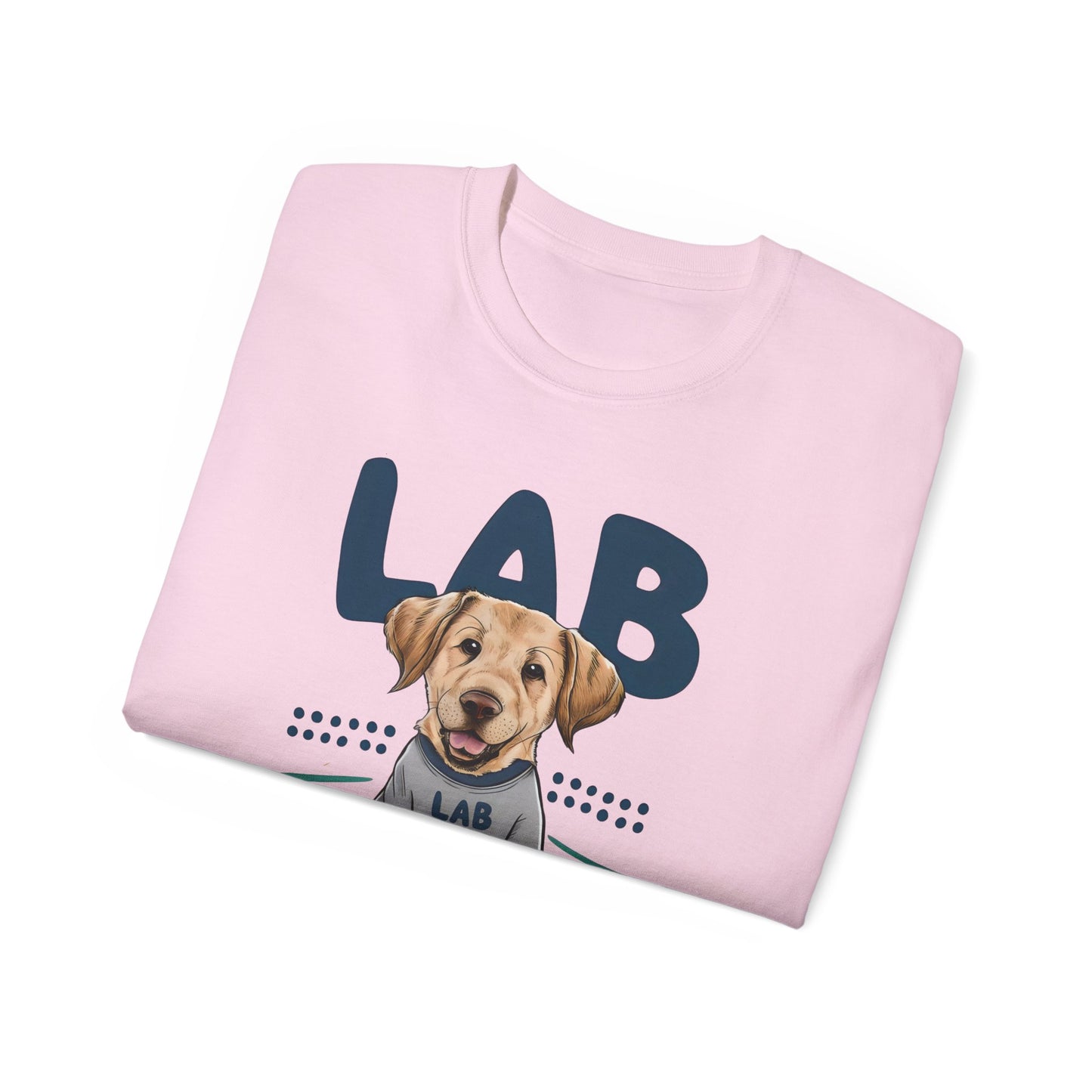 Cute Dog Cartoon Lab Mom Organic T-Shirt