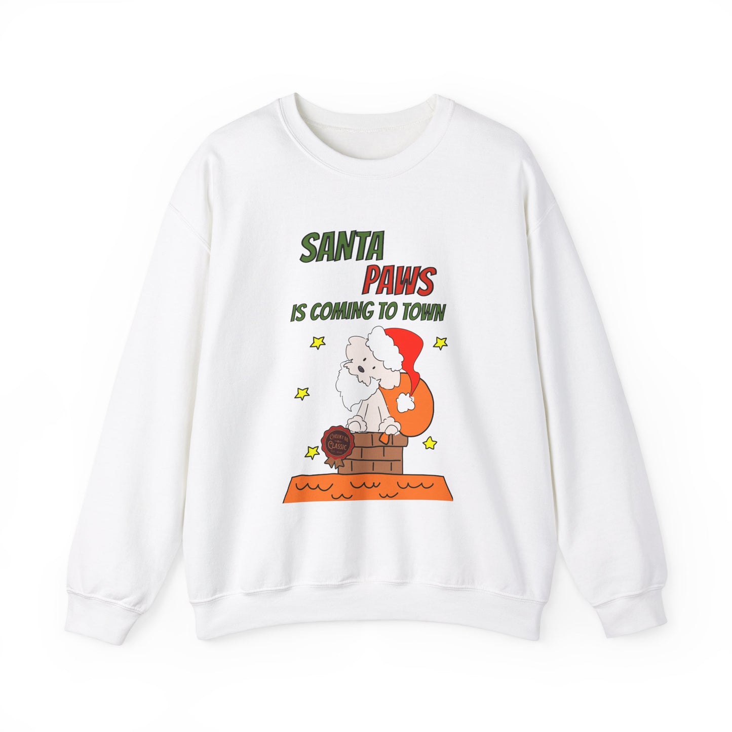 Santa Paws is Coming to Town Unisex Crewneck Sweatshirt