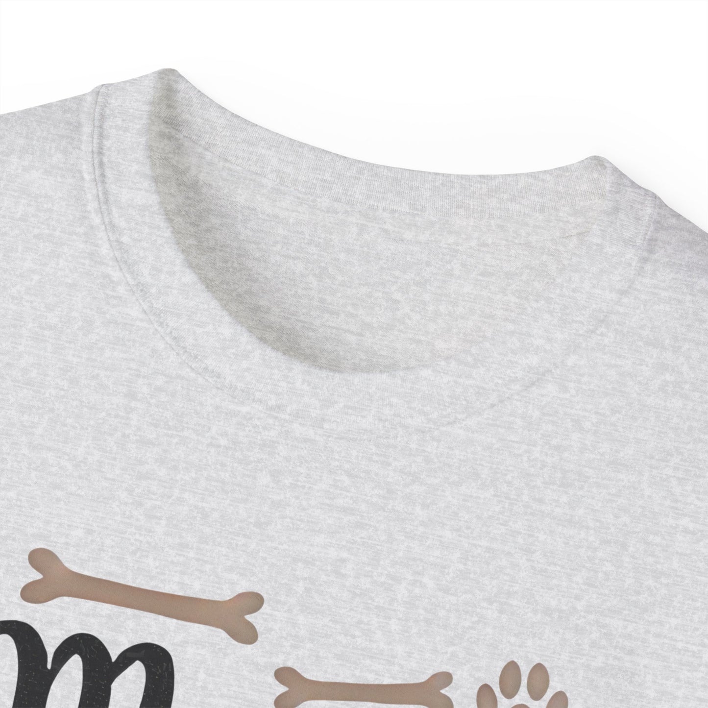 Cute Mama of the Birthday Girl Paw Print Organic T-Shirt