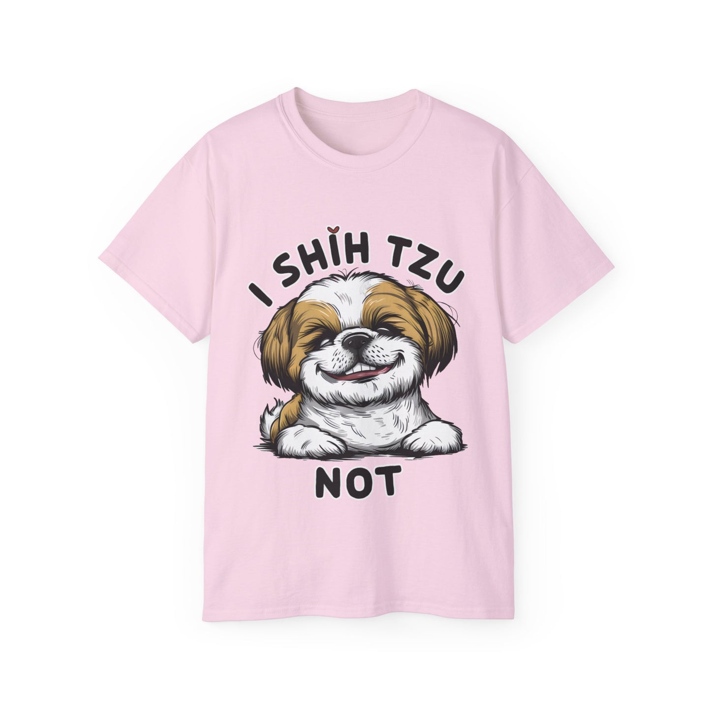 Cute Funny I Shih Tzu Not Dog Meme Organic T-Shirt