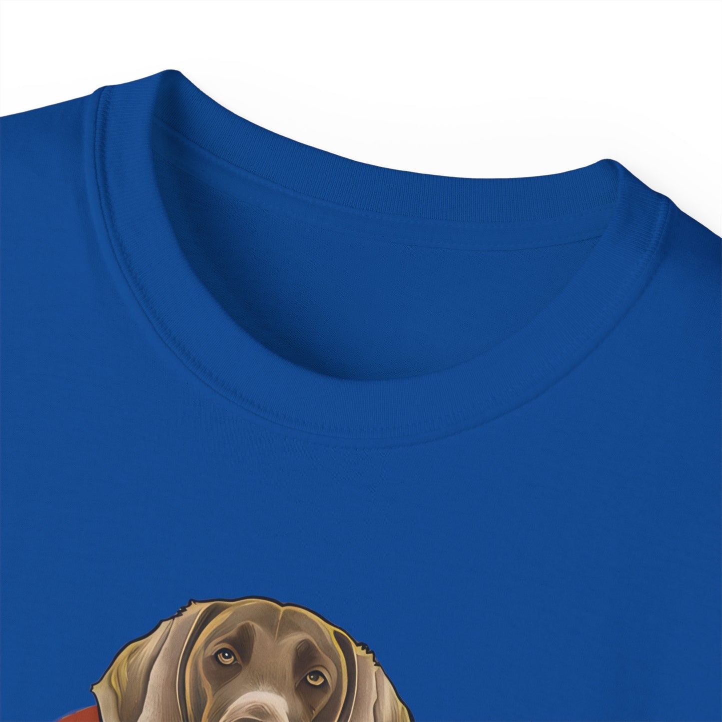 Cute Cartoon Weimaraner Dad Organic T-Shirt