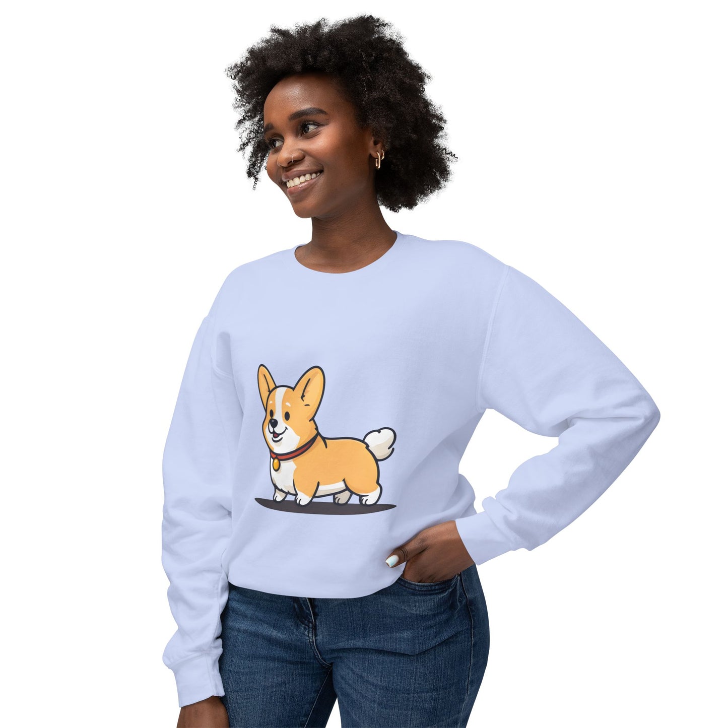 Cute Corgi Dog Cartoon Sweatshirt