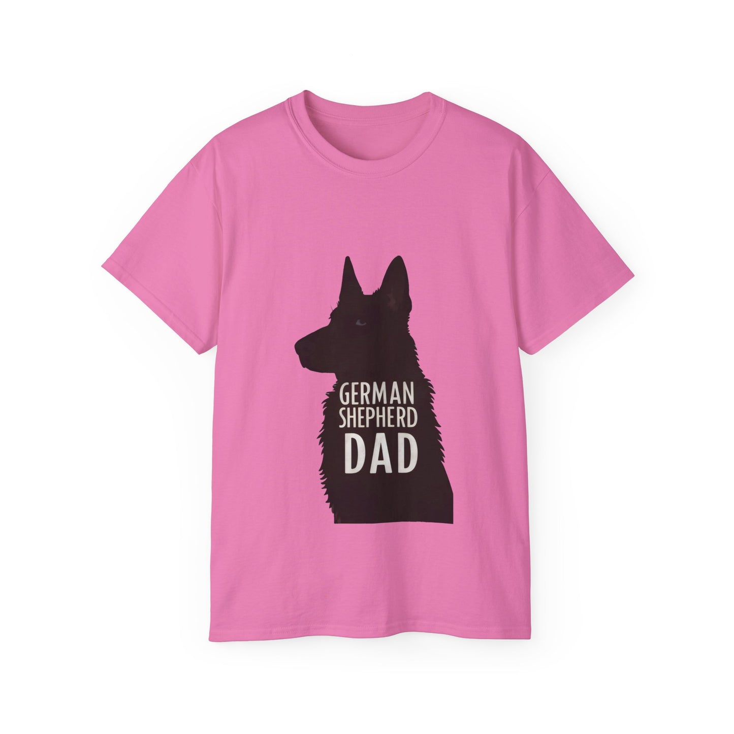 Cute Cartoon German Shepherd Dad Organic T-Shirt