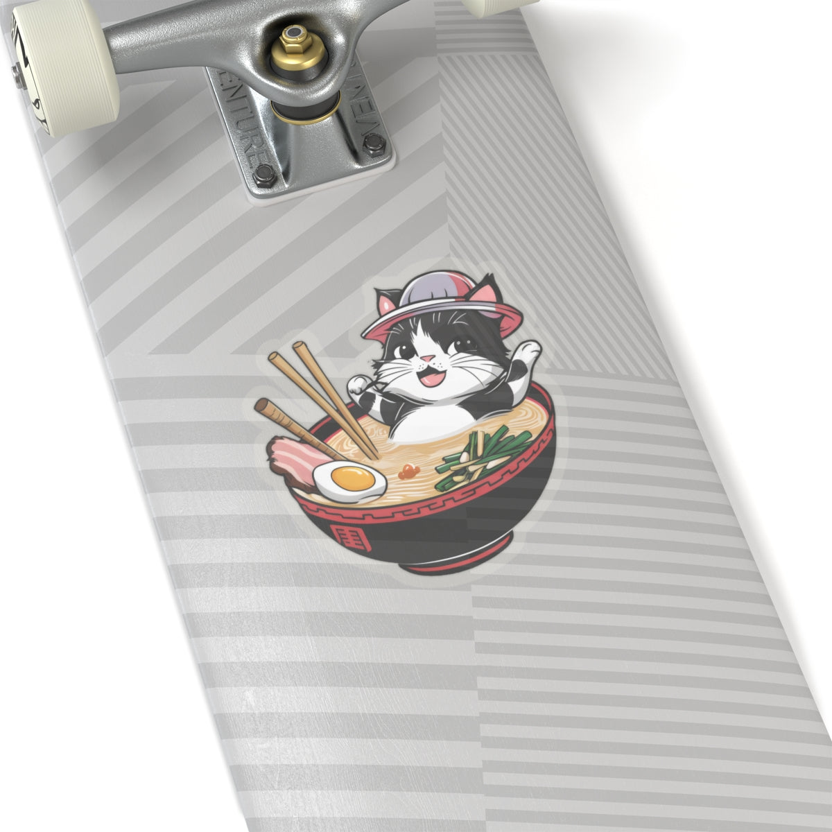 Cute Cartoon Cat Ramen Kiss-cut Stickers