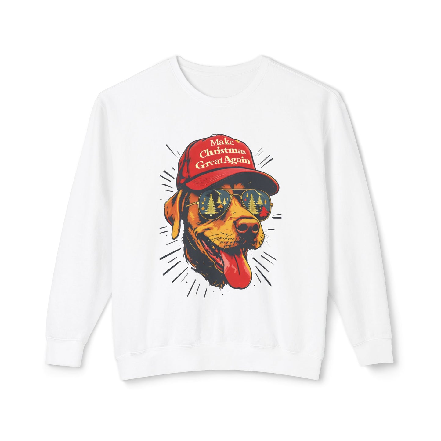 Funny Make Christmas Great Again Dog Lover Sweatshirt