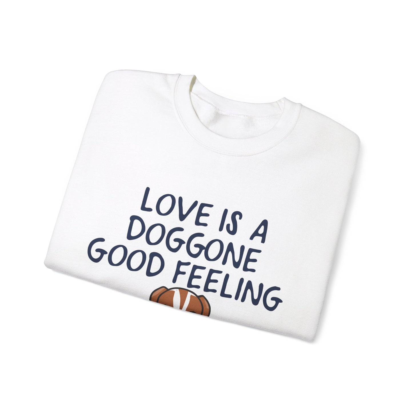 Cute Dog Cartoon Valentine's Day Meme Crewneck Sweatshirt