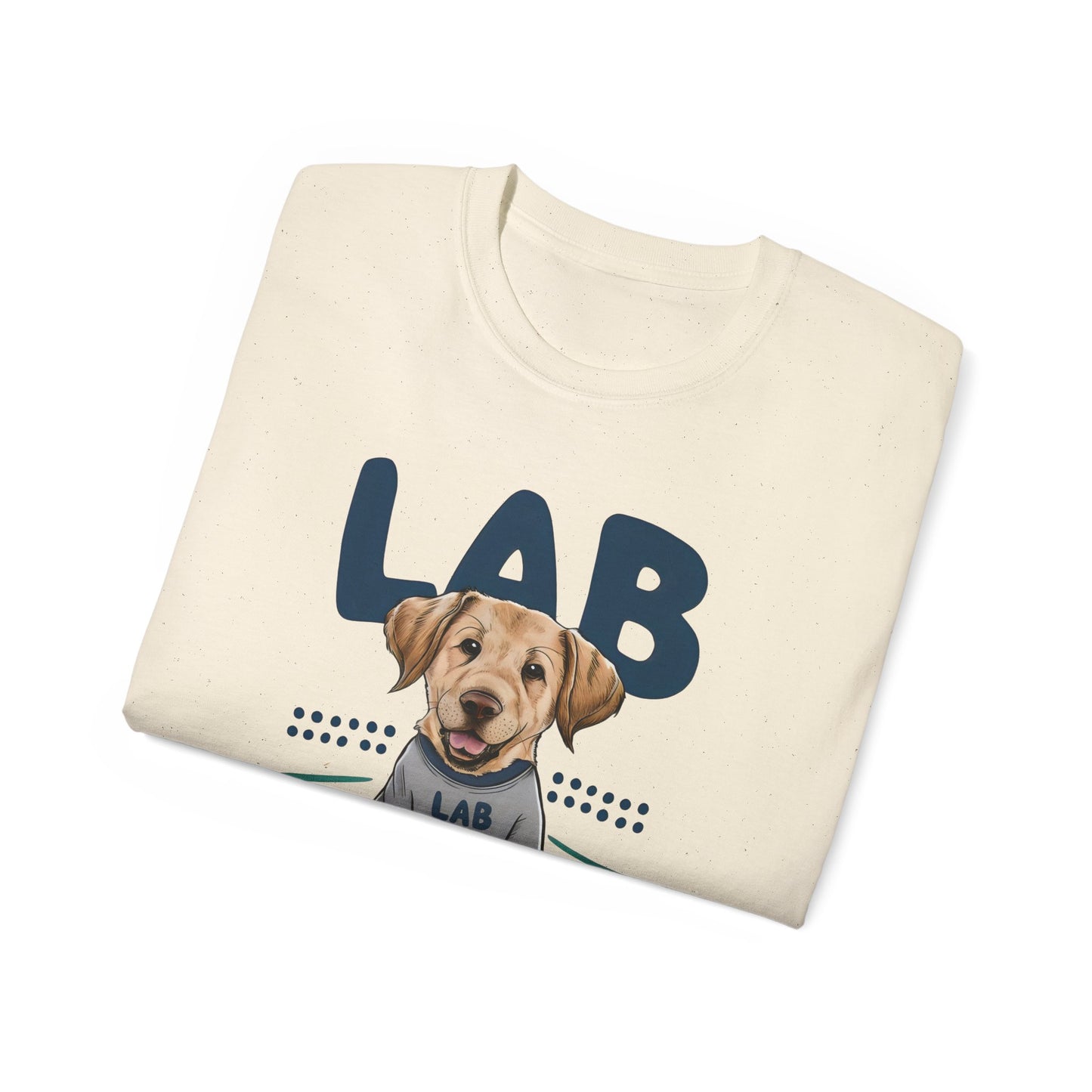 Cute Dog Cartoon Lab Mom Organic T-Shirt