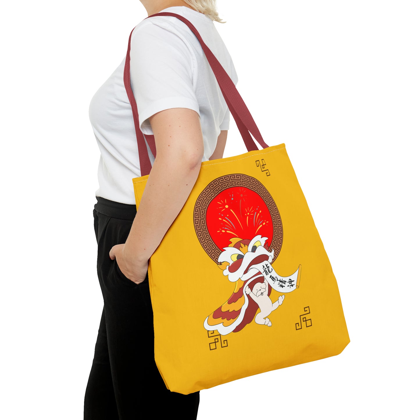 Cheeky Bichon Cute Funny Chinese New Year Tote Bag