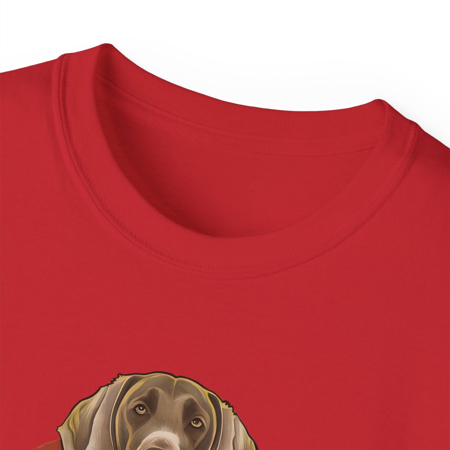 Cute Cartoon Weimaraner Dad Organic T-Shirt