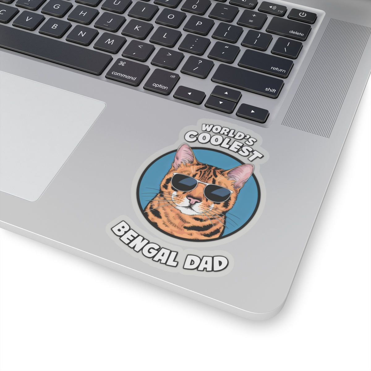 Funny Cat Lover Kiss-Cut Stickers - World's Coolest Bengal Dad