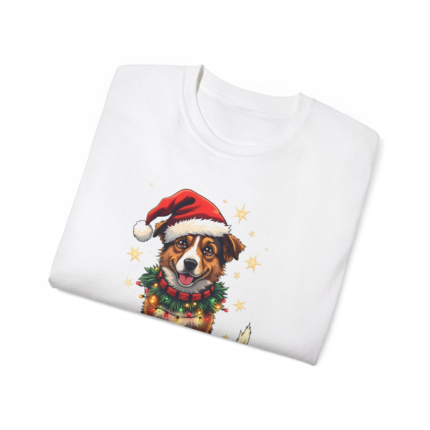 Cute Dog Cartoon Most Likely to Decorate Her Dog Jack Russell Terrier Unisex Organic T-Shirt