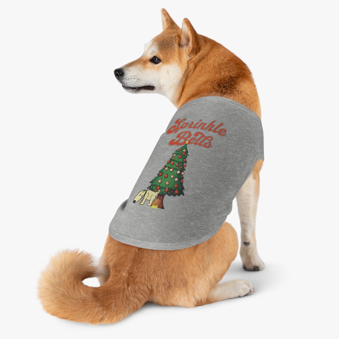 Cute Funny Sprinkle Bells Christmas Pet Tank Top