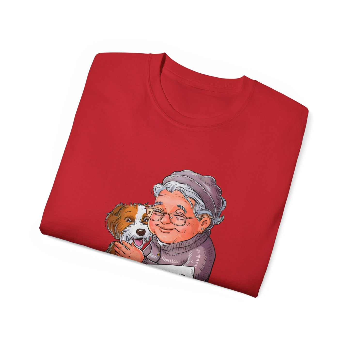 Cute Cartoon Retired Promoted to Stay at Home Dog Mom Organic T-Shirt