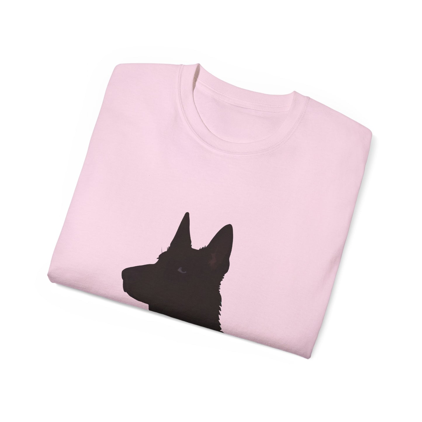 Cute Cartoon German Shepherd Dad Organic T-Shirt