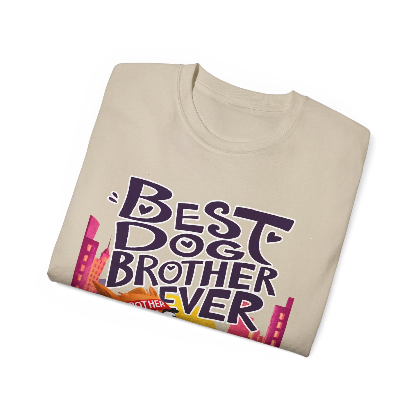 Cute Cartoon Meme Best Dog Brother Ever Organic T-Shirt