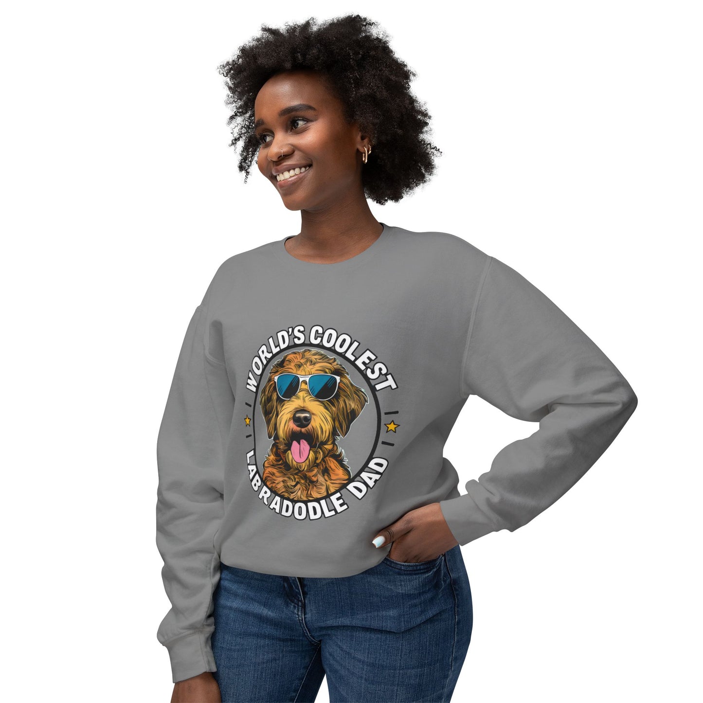 Cute Funny Labradoodle Dad Meme Sweatshirt