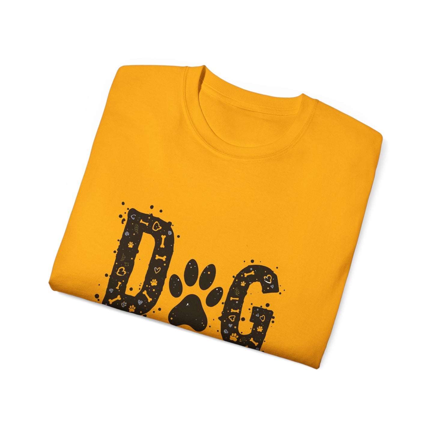 Cute Dog Dad Paw Print Unisex Organic T-Shirt