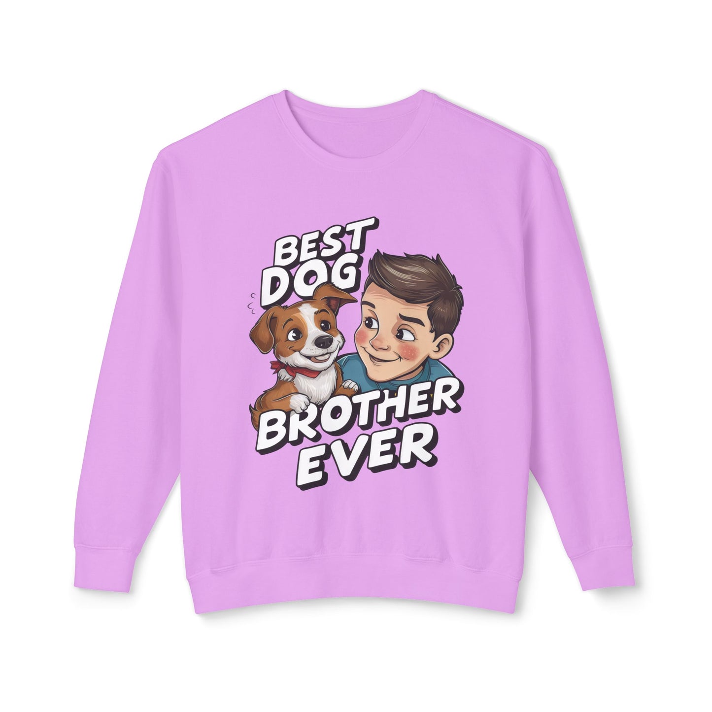 Cute Dog Brother Ever Crewneck Sweatshirt