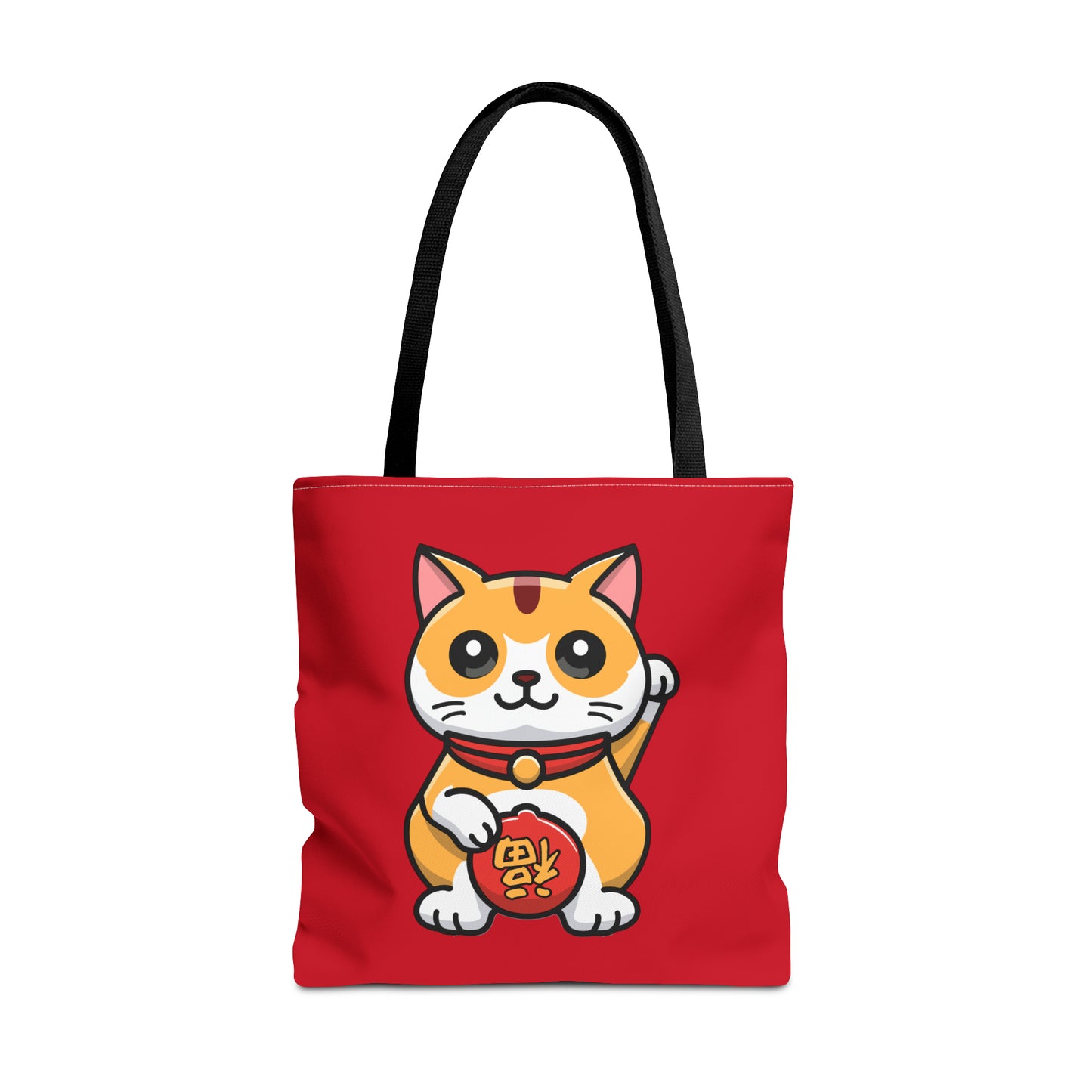 Cute Japanese Lucky Cat Cartoon Chinese New Year Tote Bag