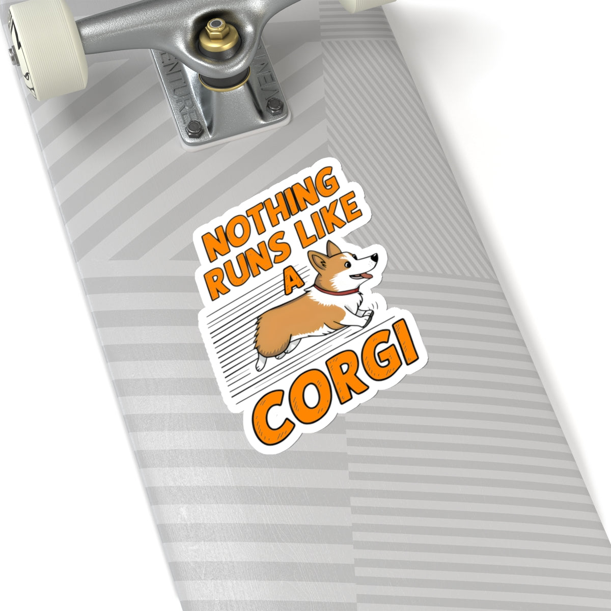 Cute Dog Cartoon Nothing Runs Like a Corgi Kiss-cut Stickers