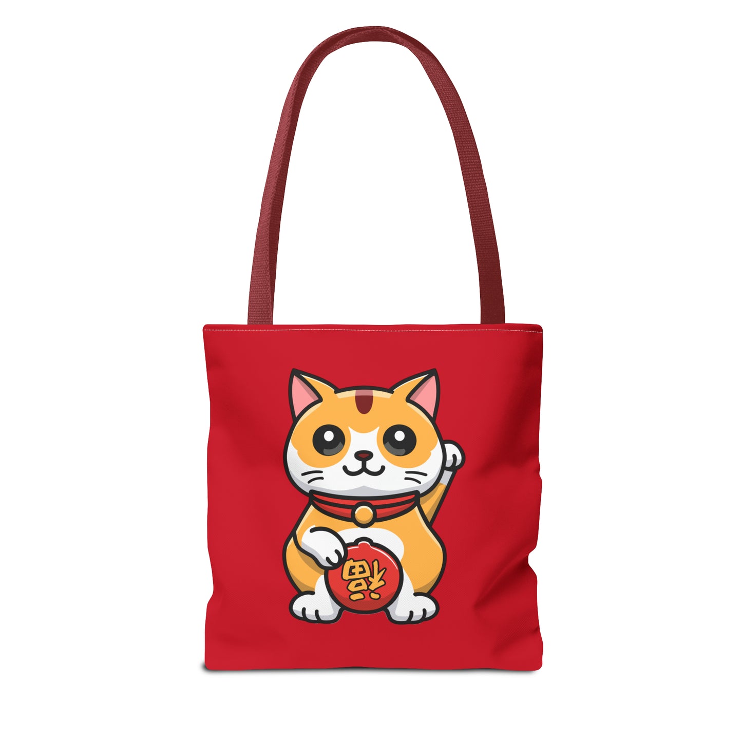 Cute Japanese Lucky Cat Cartoon Chinese New Year Tote Bag