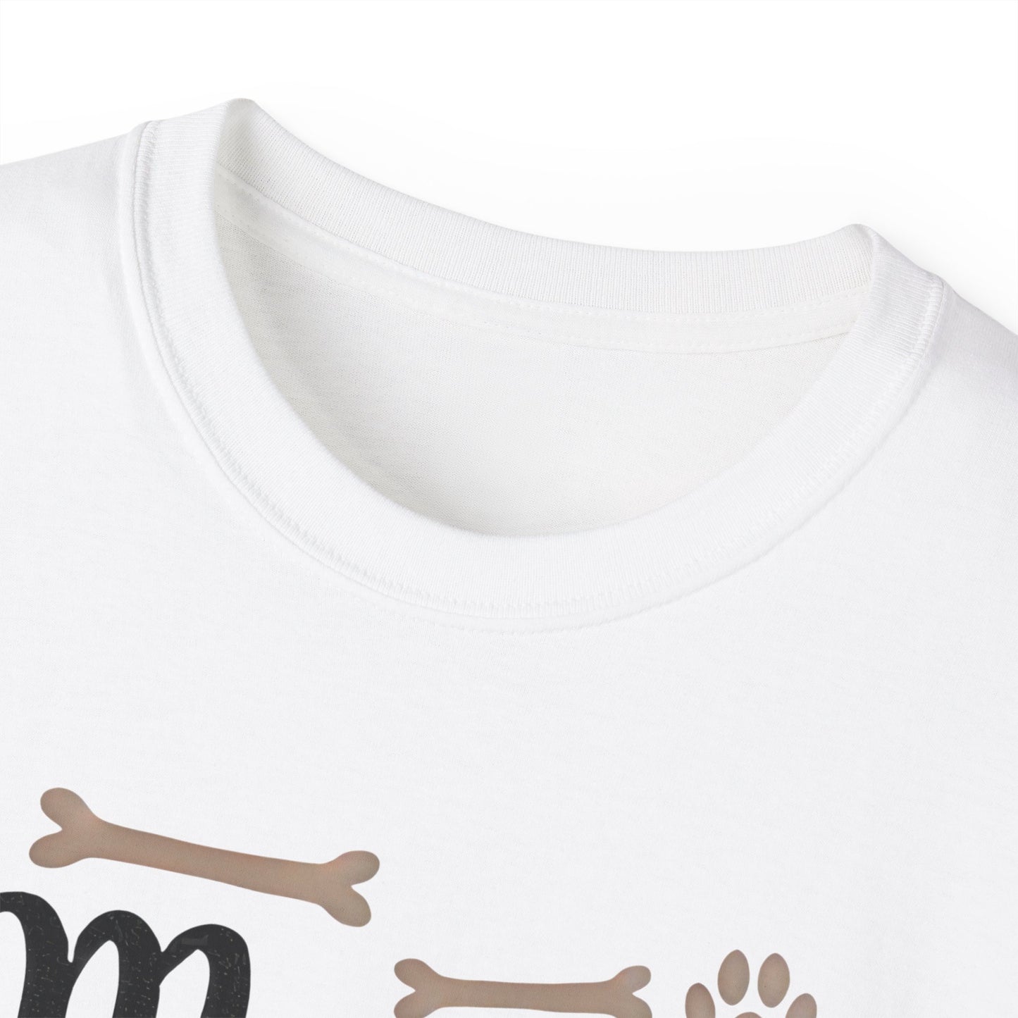 Cute Mama of the Birthday Girl Paw Print Organic T-Shirt