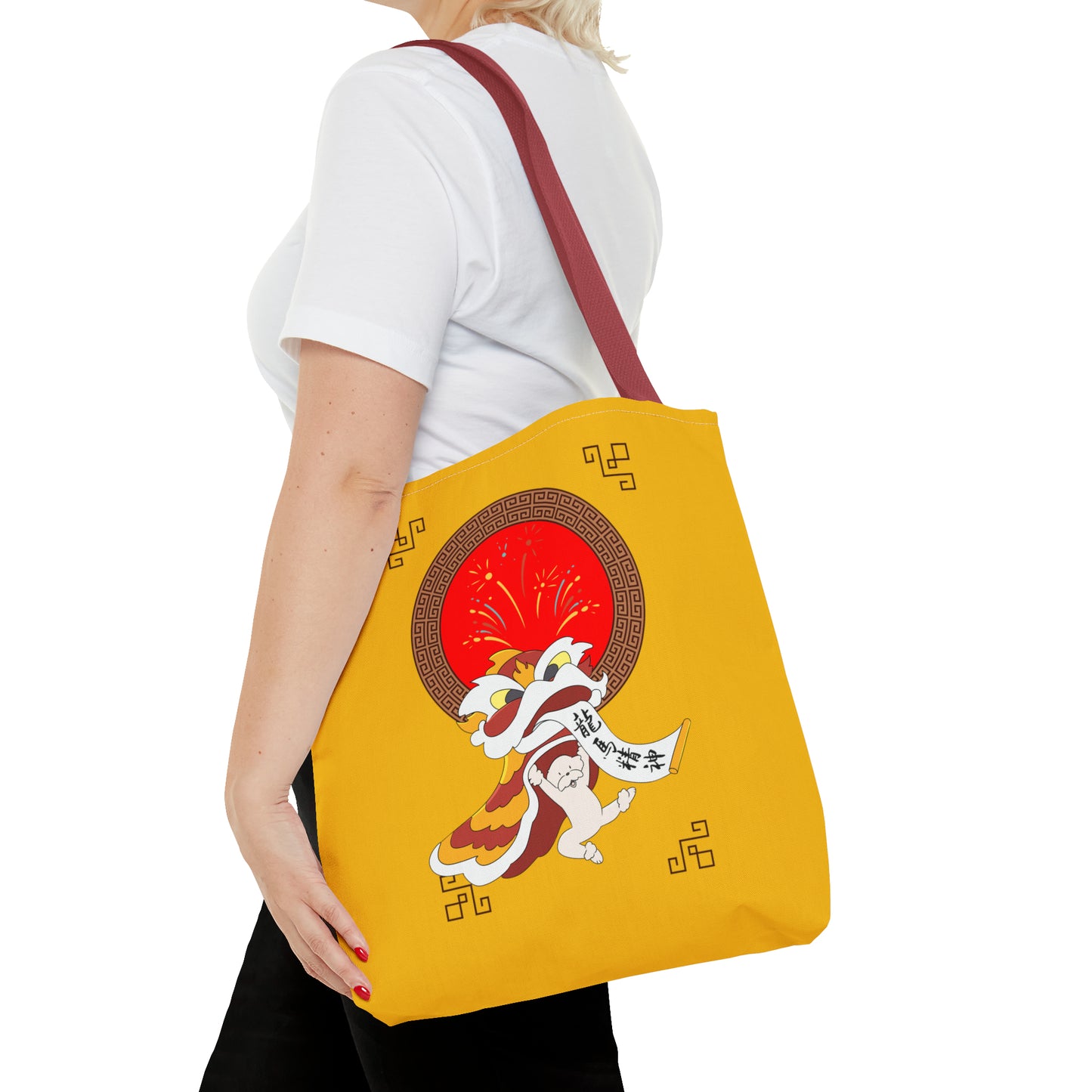 Cheeky Bichon Cute Funny Chinese New Year Tote Bag