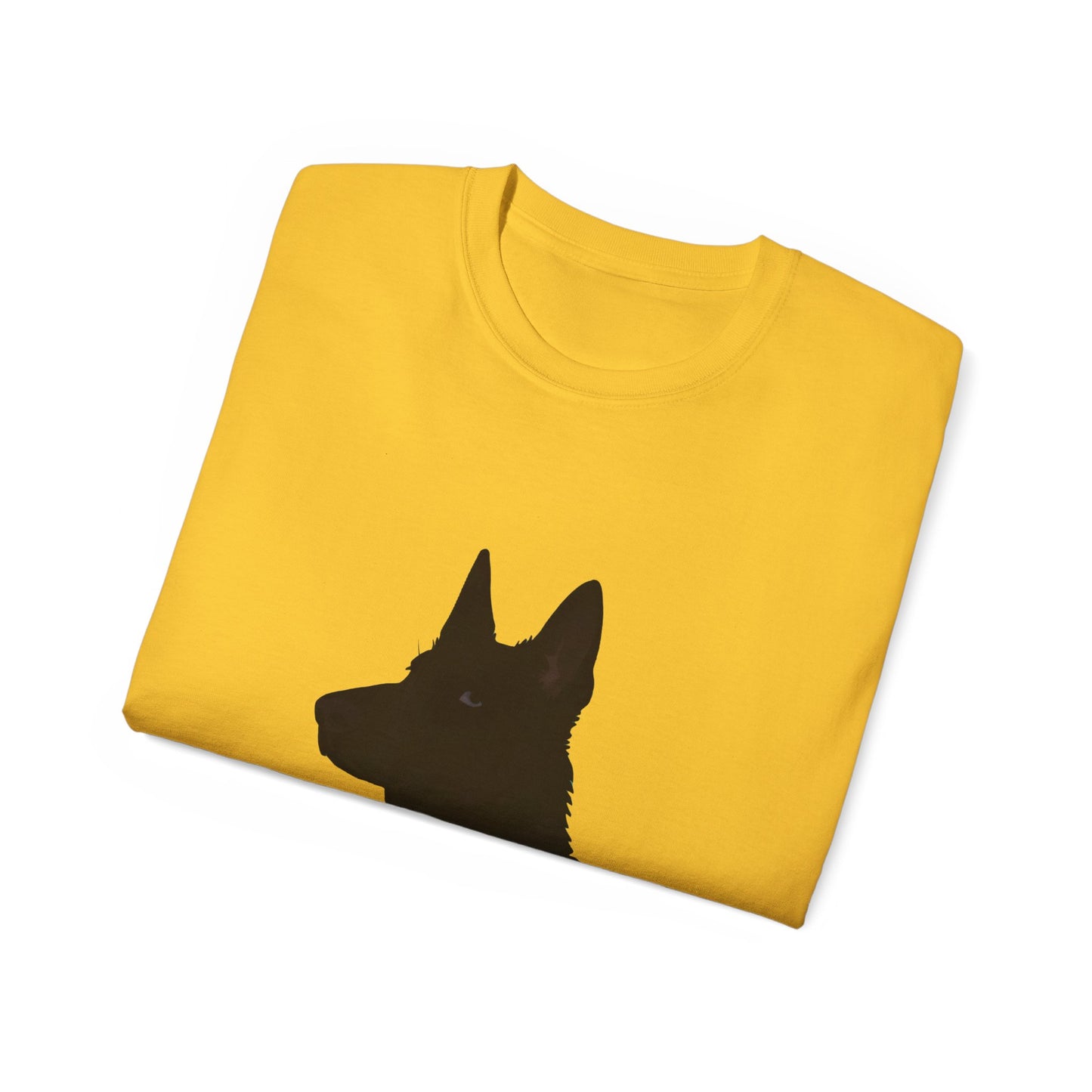 Cute Cartoon German Shepherd Dad Organic T-Shirt