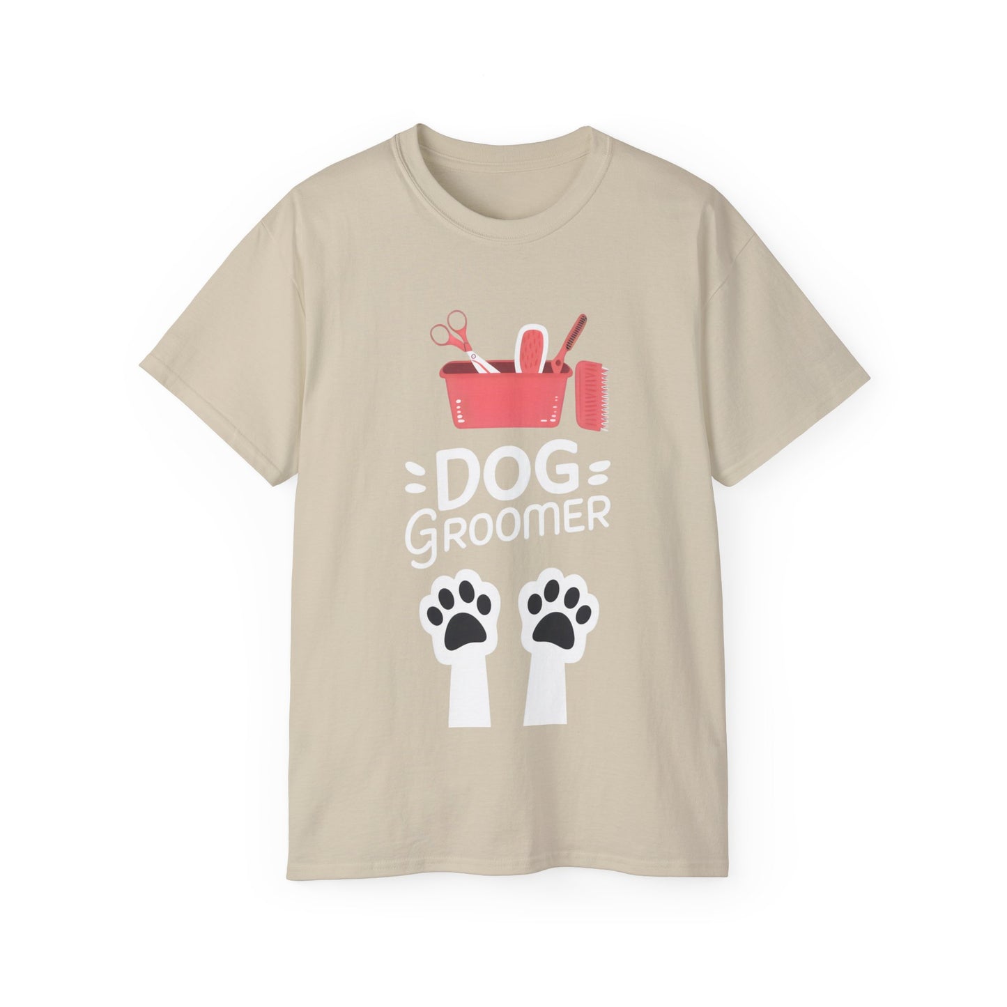 Cute Dog Groomer Unisex Organic T-Shirt